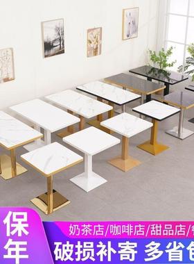 快包邮餐桌椅饭馆桌子桌小吃面FVF店商用长方形形组合商用餐饮店