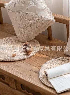 实老榆木复古沙床新中式风化家具双椅木罗TZT人发汉床户外民宿休