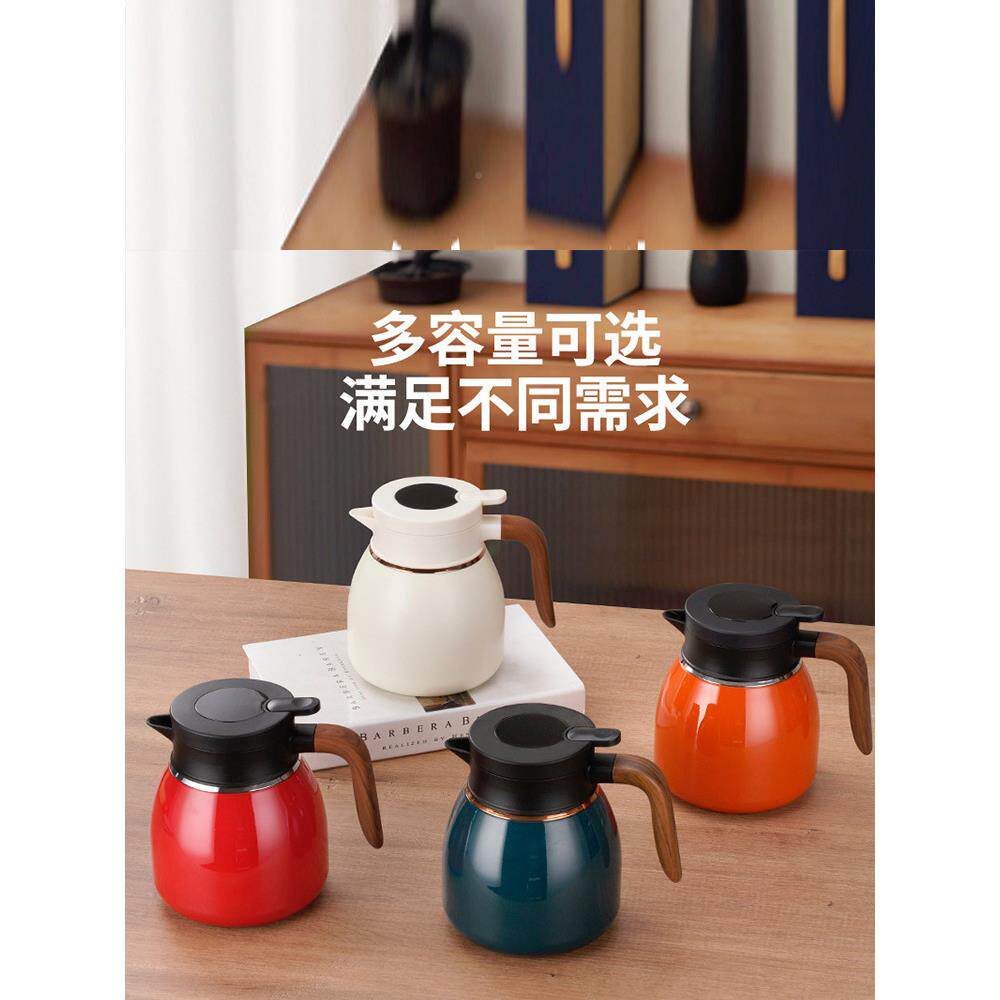 焖茶壶闷泡壶老茶保温茶壶焖泡茶家用不939白锈钢茶壶烧具暖水壶