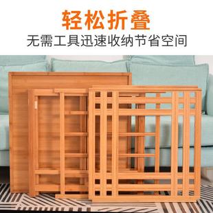 J烤火架实木叠桌多功能取冬WYO季 楠竹折叠烤火桌子学习餐桌暖折桌