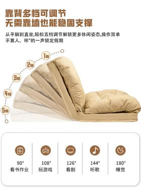 人沙发RAE可躺可睡榻榻米折沙发床两阳台叠休闲小沙发飘窗躺懒用