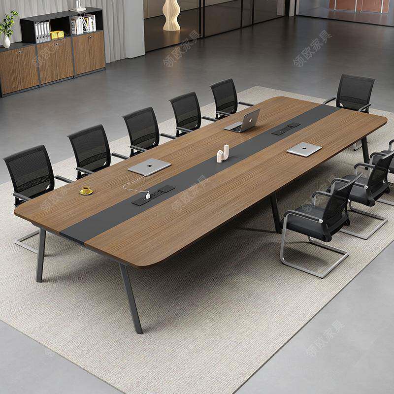办公会议桌长桌简型约现代会议议室桌组合小会桌无品牌/子接椅待
