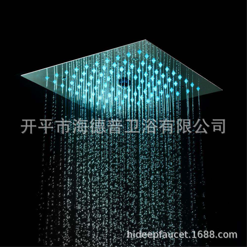HIDEEP浴室*天花板淋浴的顶喷恒温H303000mm两功能LED顶HI05080A