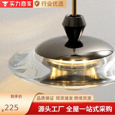 简约代卧室摸床头小吊37605灯触升降入户玄关可过道餐厅可移现动