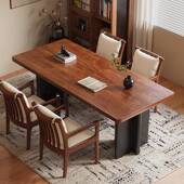 椅中古风实木餐桌家客大38173板桌学习桌书房用桌组合工作台大长