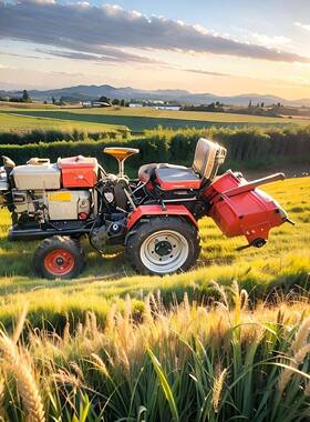 微耕机四驱拖机型柴小油水旱两耕用耕田机施肥耕EIB拉地开沟旋机