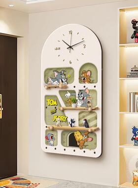 猫和鼠洞板装饰画正对门HJBJ-202走廊过道挂入户洞玄关老墙面画置