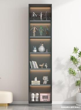 书柜视展示OPV电柜边柜置酒柜靠墙柜家用客厅立柜带玻璃门柜物子