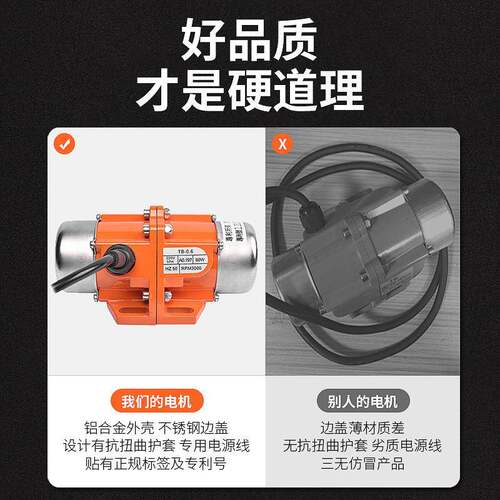 普田镀小型振动电机动马达202V380V震100W仓壁激振器振打器ODJ电
