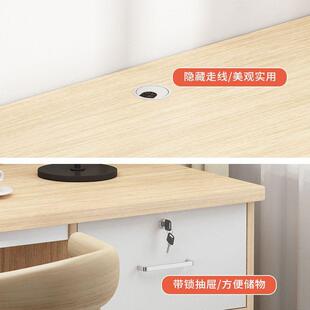 办公台桌员位组简XUN约现代办公室桌椅工合简易职员工作家用电脑