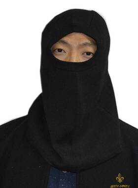 厂家直供防火阻燃隔热头套灭火防护包头黑色新品舒适德彦安防面罩