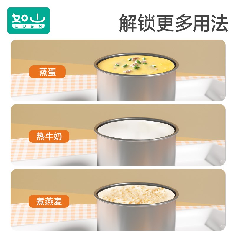 儿童水杯牛奶杯316L不锈钢敞口宝宝家用2一3岁以上吸管米糊杯图片