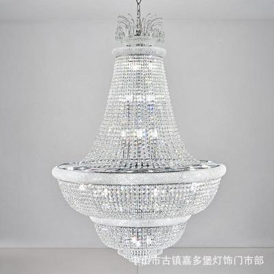 复别式楼23118墅大灯轻吊奢客厅吊水晶灯楼中楼豪华大气中空旋转