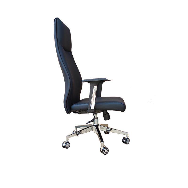 简约体电脑椅WRM职员办公椅皮质转椅升降可调节人工学工板椅会议