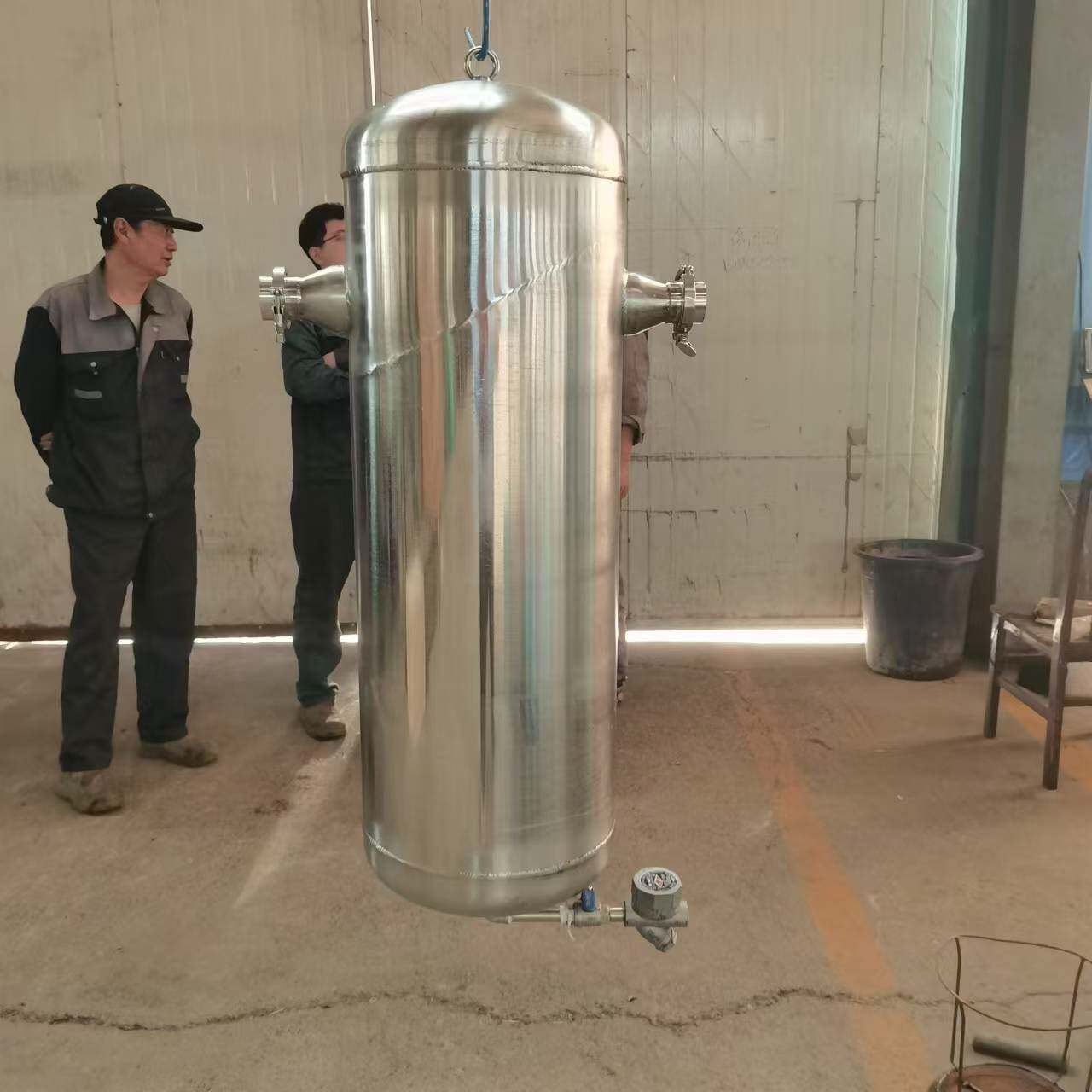 快开式汽水分MQF-125器N304材离质5旋风式气水分离器D12油水分离