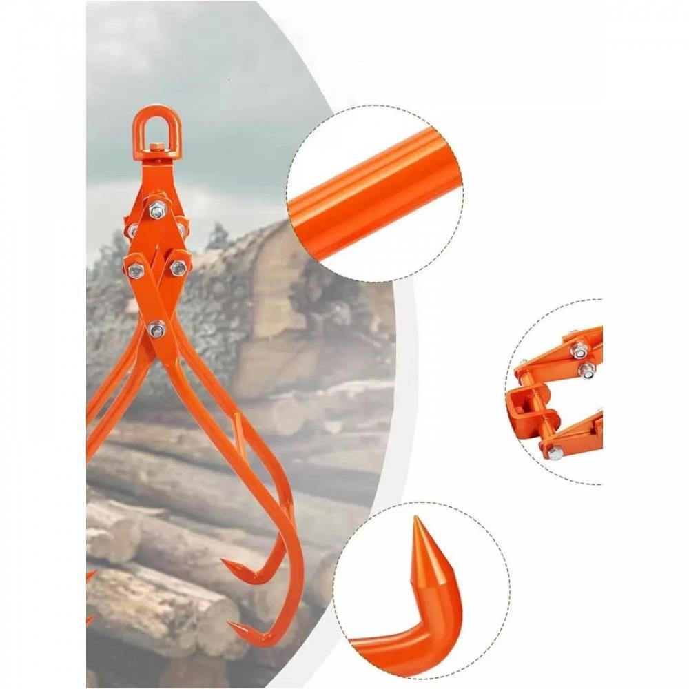 原木钩夹子吊木717吊装夹子圆木钳木器起重抓钳夹吊夹树旋转木头