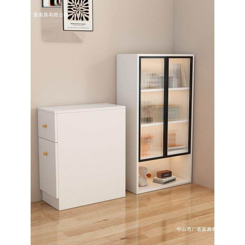 沙发边柜实木转角柜书柜侧边侧拉面抽拉柜夹无品牌/缝窄收纳侧柜