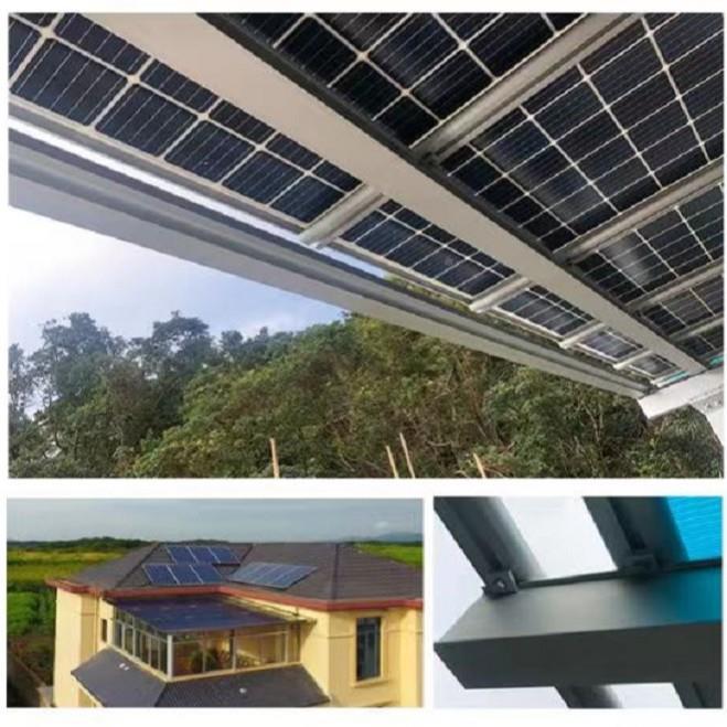 太阳伏能光板车棚遮光阳户外阳光充电车伏棚太阳IDR能光板透板碲