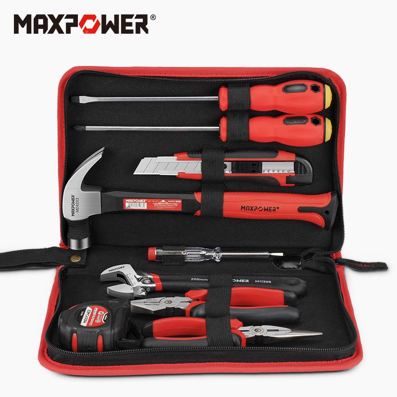 迈泊工具箱套装家用五组金工具全庭日常多功能维修家BBB工大具合
