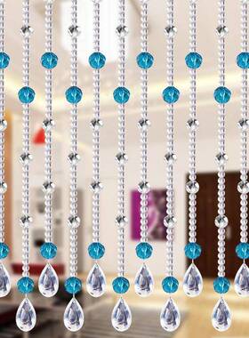 玻璃水晶珠客帘门帘隔断帘玄关厅卧室子风水挂PSK帘帘卫帘生间半