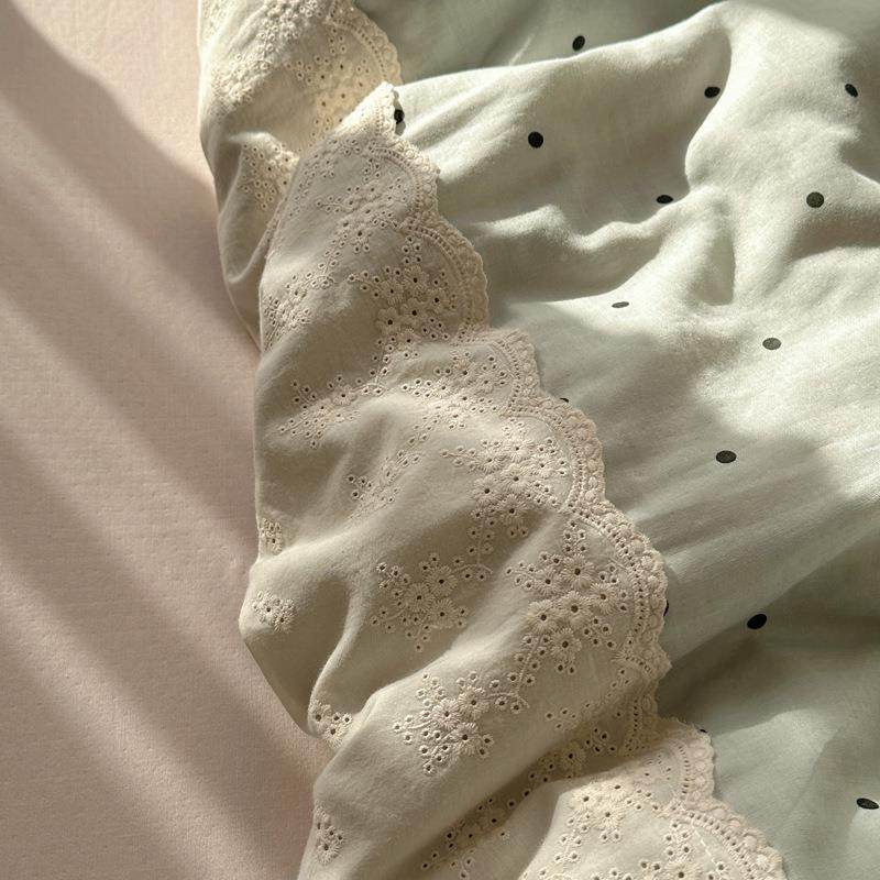 2025纱新款双层水洗EJP床上四棉件套A类件法式小清新1.8被套宿舍