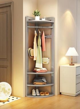 实木转卧角挂衣架地落室ZG-82433衣帽服架拐角衣收纳架子角落省空