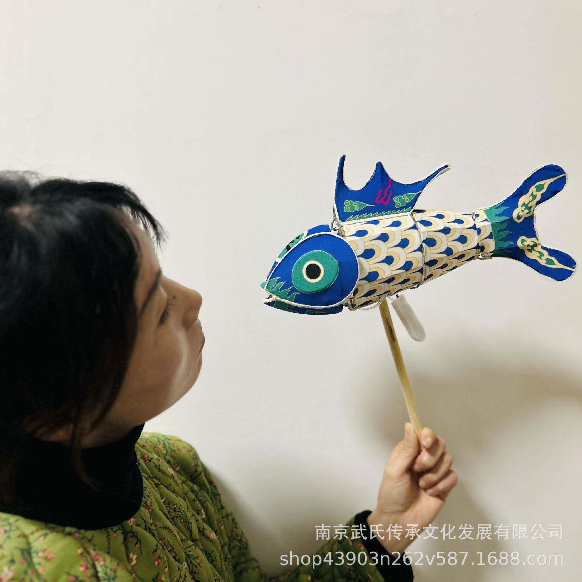 传统舞灯灯非无品牌/遗鱼成品手工传统笼摄影手持鱼灯灯鱼笼