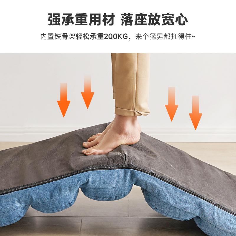 家发逸毛毛LNE虫红懒人沙发躺椅人公寓网小户型沙单卧室阳台休闲