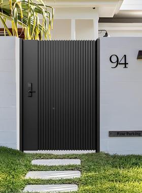 合金庭ZGR院门铝艺别大门庭墅院防盗大门农村子电动折院叠门入铝