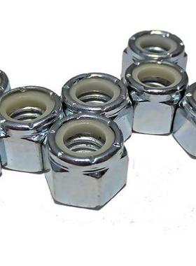 2级NSI镀ZMH锌英制美制尼A龙防松螺帽ASEM细牙锁紧螺母-1/45/16~3