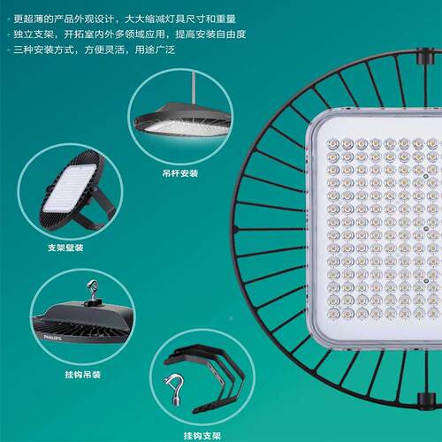 B间Y698P水ufo工矿灯l防ed工业厂房高顶棚1天50WUFO-C200W仓库车