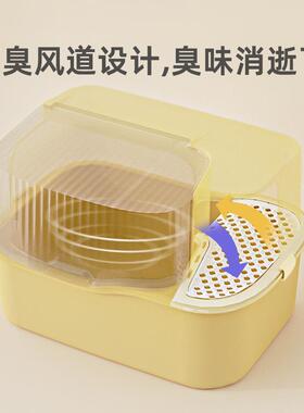砂盆厕超大号走式廊防AL833690外溅全封闭猫砂盆猫子屎盆子防臭猫