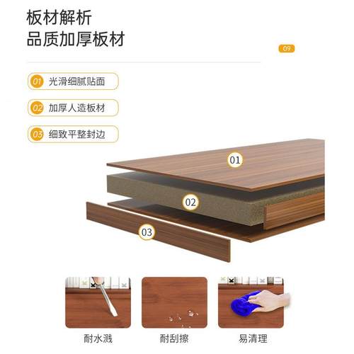 书置物架地客落收纳架书架桌旁窄缝储物柜简易厅柜子靠墙ICH家用