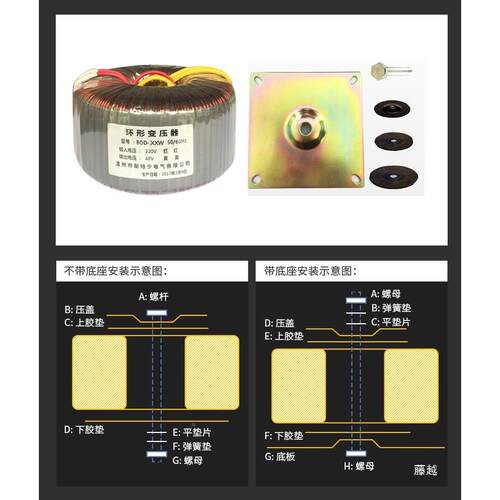 220VV环牛1501012V转401005499660V型BOD380V24V电源变压0器VW双