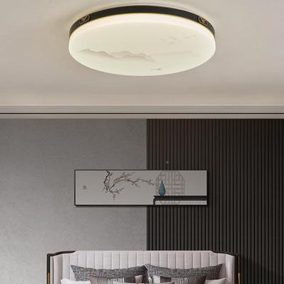 新中式吸灯中8199国风现简约长方形客厅大灯le卧d室灯餐厅顶风代