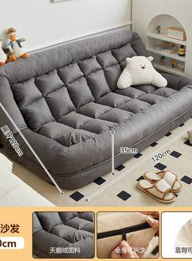 懒人沙发单可躺可睡背室小沙发床54082卧边榻榻米人人类狗窝双人