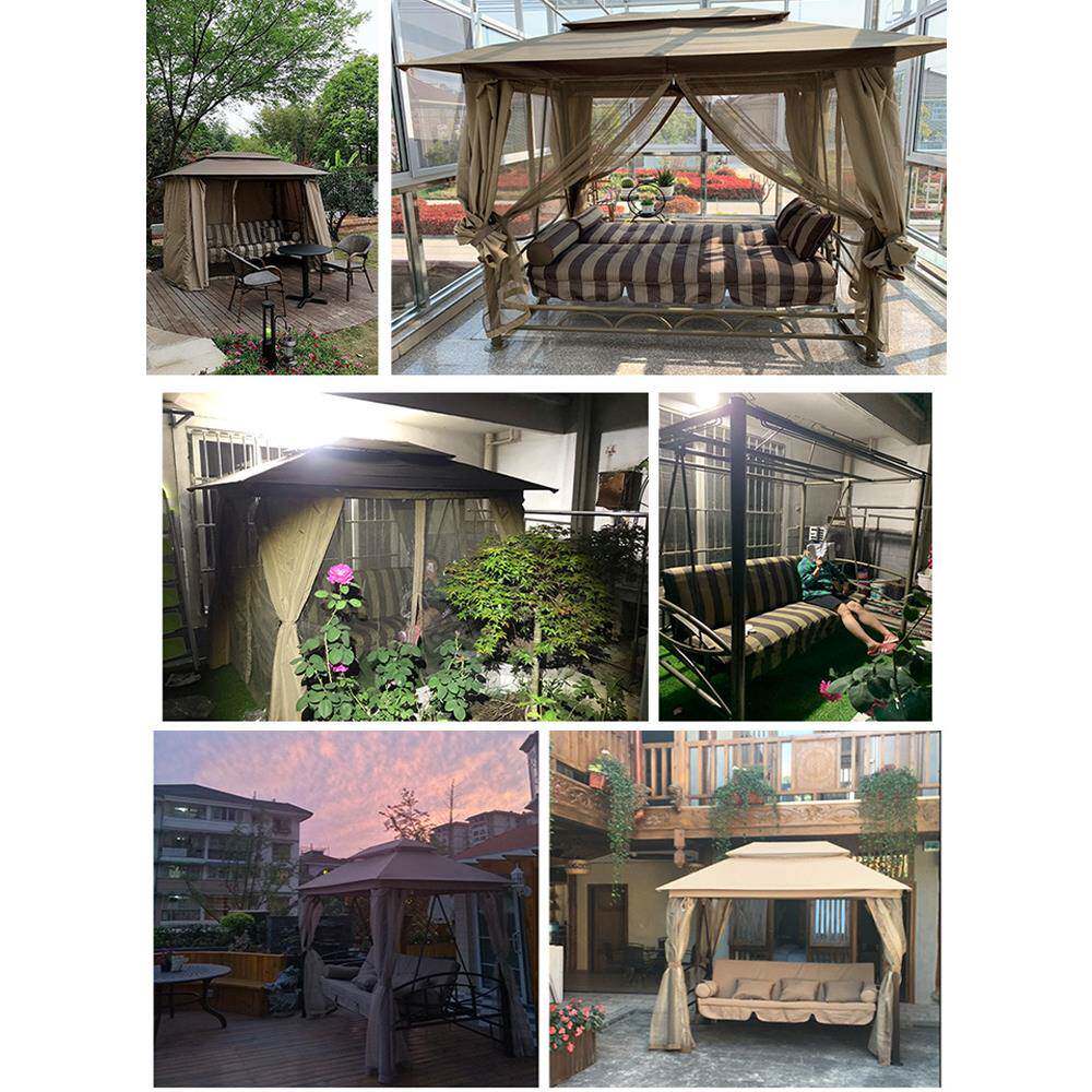 新无品牌/款庭花园铁艺摇椅室外外吊家用吊床院户椅秋千椅床大师