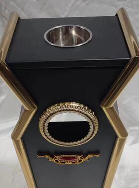 垃酒店堂圾桶宾MYB-8D馆KTV大厅大立式办公室锈钢不售楼处高档烟