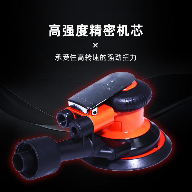 工5寸方轴气动打机汽VEW强劲干磨机除锈磨打蜡圆盘车抛光机角磨业