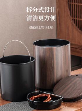水水满提茶醒茶水桶F9799JH5溢报警茶渣桶水盘废桶智能语音垃圾桶