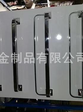 洗锈不钢浴室钢化玻璃置物架挂式镜57433前漱用品壁托双层带毛巾