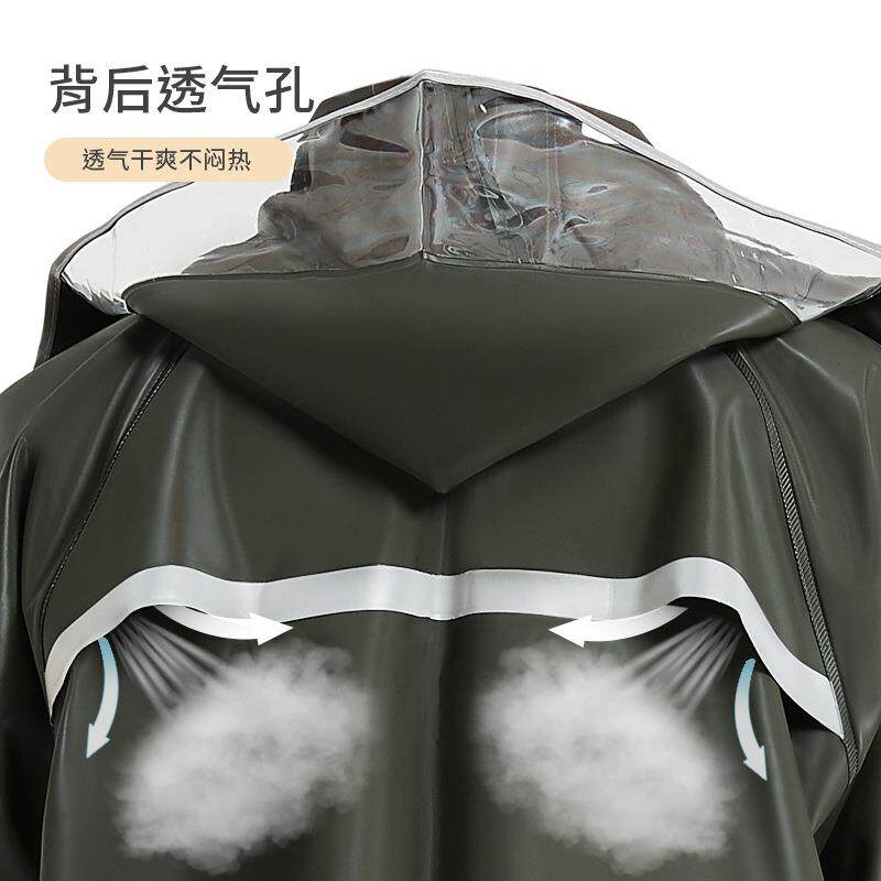 式实力工厂双层加针织布雨衣雨裤装男女成人套环卫外卖分体厚NLY