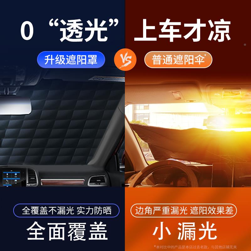 汽车挡档防晒隔遮dr701520阳挡车窗遮阳帘热前风玻璃前罩太阳板小