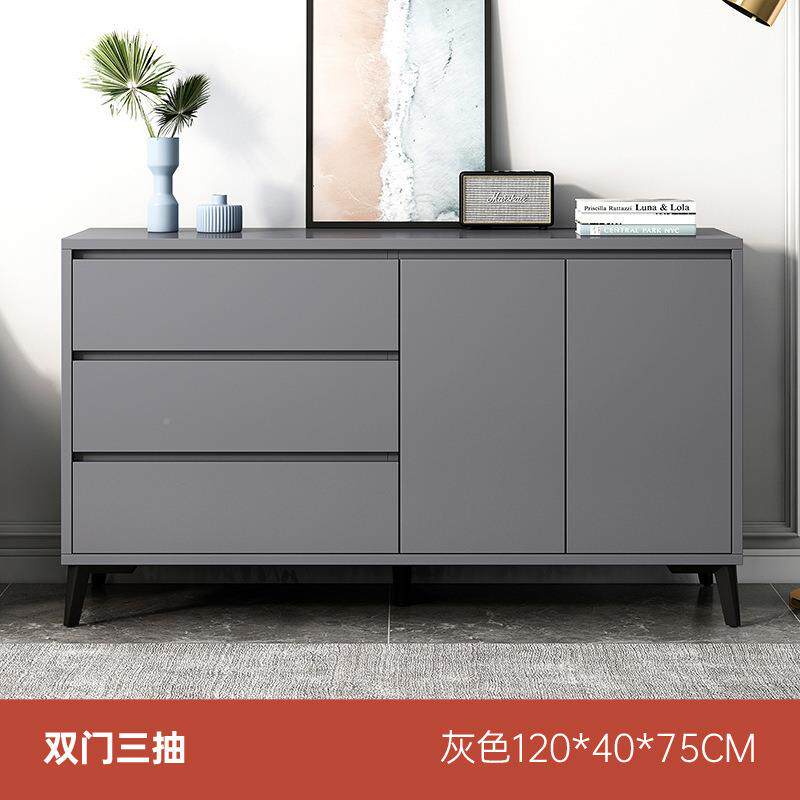 五斗轻卧室家用靠墙柜落地柜储物置物意式奢客厅00362边柜五斗橱
