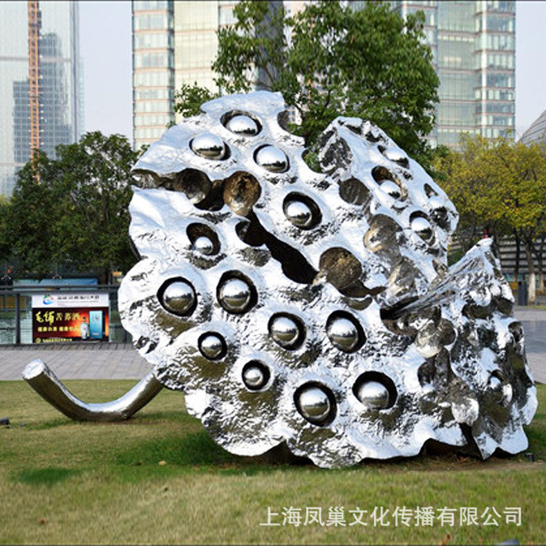 户外不锈钢雕塑|景区大型精神堡垒雕塑|大型户外艺术雕塑落地摆件
