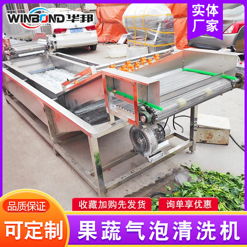 商用全自动果蔬气泡清洗机