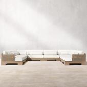 户外木沙柚发庭院JUE防晒防水藤椅编藤单休闲阳台实木人茶几防腐