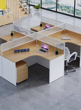 办室椅tb-65417组合屏工位办公桌风4人位简约现代办公公卡座卡位