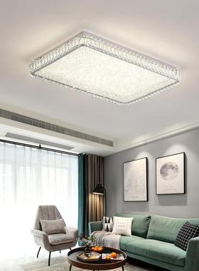 现代约晶吸顶灯客厅主灯网D红浪漫温馨水水晶LE简卧室灯A8073中山