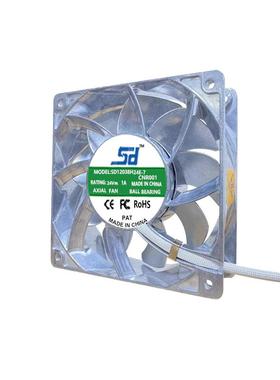 1203822电4V1cm/厘米脑机箱pm调速全金属耐高EEJ温w散热风扇